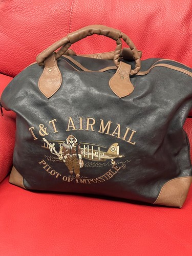 Lederhandtasche groß t - &,